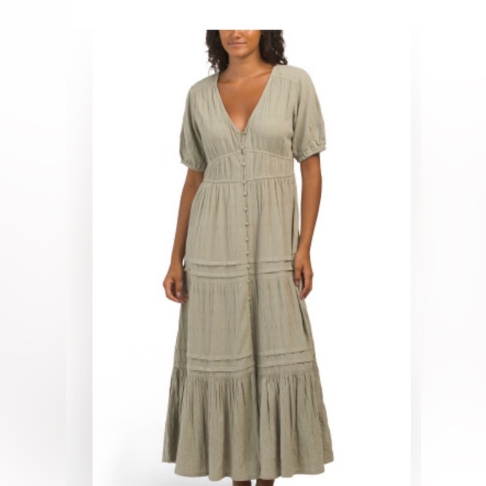 Lucky Brand Green Maxi Dress